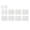 Deep Well Flip-top White Contact Lens Cases (50) view 1