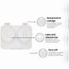 Deep Well Flip-top White Contact Lens Cases (50) view 2
