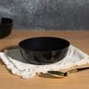 PARTY BARGAINS 16oz Edge Collection Disposable Bowls, 20 Pack, Black Gold Rim, Round Plastic Bowls for Mixing, Serving, and Storing Foods, Salads, Desserts view 2