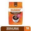 Dunkin' Original Blend Medium Roast Whole Bean Coffee, 18 Ounce view 2