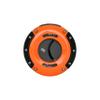 Xikar XO Double Guillotine Cigar Cutter, Dual Stainless Steel Blades, 64 RG, Orange and Black with Black Blades view 2