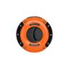 Xikar XO Double Guillotine Cigar Cutter, Dual Stainless Steel Blades, 64 RG, Orange and Black with Black Blades view 3