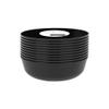 PARTY BARGAINS 16oz Disposable Edge Bowls, 10 Pack, Black, Round Plastic Kitchenware Dish Bowl Container, Perfect for Mixing, Preparing, Serving, Storing Foods, Dishes, Desserts view 1