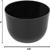 PARTY BARGAINS 16oz Disposable Edge Bowls, 10 Pack, Black, Round Plastic Kitchenware Dish Bowl Container, Perfect for Mixing, Preparing, Serving, Storing Foods, Dishes, Desserts view 3
