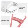 INOOMP 3sets Skinfold Caliper Measuring Tape Measurement Tool Portable Fat Calipers for Accurate Percentage Measurement Includes Waist Tape and Dual Scale view 2