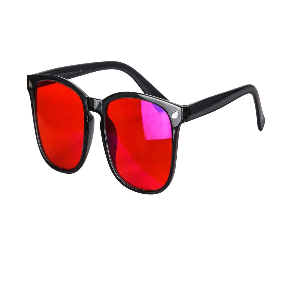 SHINU Blue and Green Wavelength Blocking Glasses Disruptive Light Blocking Glasses Red Lens Eliminate Eye Strain 068RDc5