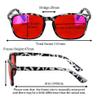 SHINU Blue and Green Wavelength Blocking Glasses Disruptive Light Blocking Glasses Red Lens Eliminate Eye Strain 068RDc5 view 3