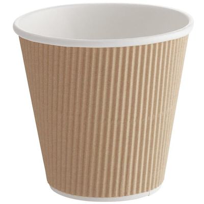 Ripple Paper Cups for Coffee & Tea Made in USA | Bulk for Home, Office, Restaurants & Coffee Shops | Recyclable, Insulated, & Disposable To-Go Cups for Hot Beverages (8oz -500 Count)