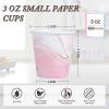 Huifany 600 Pack 3 oz Paper Cups, Colorful Bathroom Cups Disposable Paper Cups, Small Mouthwash Cups Mini Cup for Bathroom, Party, Picnic, BBQ, Travel and Envent view 2