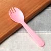 100 Pieces Plastic Spoon Forks, Premium Disposable Forks Cutlery for Parties Picnics Camping Family Gatherings (Pink) view 4