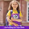 Desing Wish Sanitary Pad Storage Bag Portable Period Bag for Teen Pads/Sanitary Napkins/Small Tampons, Sanitary Napkin Storage Bag First Period Gifts for Teen Girls (Cow) view 4