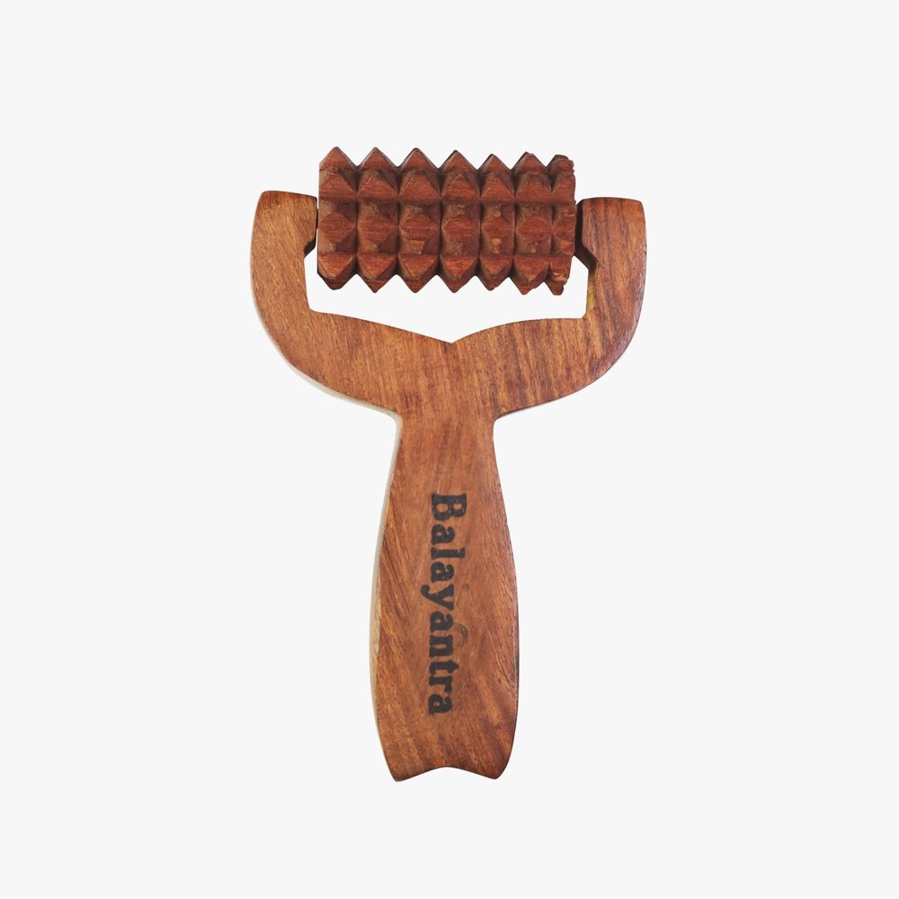 Adon (Waidon) Original Balayantra Wooden Roller | Manual Head Massager | Promotes Hair Growth | Derma Roller Blood Circulation Bala Yantra | Pain Relief | Hair Scalp Care | Dandruff Removal for Men