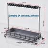 Movable Floor Standing Mop Broom Holder Utility Cleaning Tool Cart, Cleaning Supplies Organizer,Garden Tool Storage,Umbrella Stand, Mop Drain Rack,with Wheels, for Garden Closet Garage Hospitals (Siz view 2