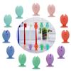 12 Pcs Fish Silicone Toothbrush Holders and Toothbrush Head Covers, 6 Pairs Toothbrush Caps for Travel, Toothbrush Holder for Kids, Mini Toothbrush Stand (Fish) view 1