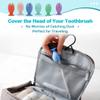 12 Pcs Fish Silicone Toothbrush Holders and Toothbrush Head Covers, 6 Pairs Toothbrush Caps for Travel, Toothbrush Holder for Kids, Mini Toothbrush Stand (Fish) view 3