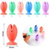 12 Pcs Fish Silicone Toothbrush Holders and Toothbrush Head Covers, 6 Pairs Toothbrush Caps for Travel, Toothbrush Holder for Kids, Mini Toothbrush Stand (Fish) view 4