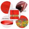 100 Pieces Smell Proof Mylar Bags, Resealable Food Storage Bags with Clear Window, Foil Pouch Stand-up Bags for Food Self Sealing Storage Supplies (Red, 5.3 x 7.8 Inch) view 3