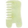 COHEALI Natural Jade Gua Comb for Scalp Massage Multi-Functional Scraping Tool for Facial and Neck Relaxation Smooth and Safe for Skin Care for Spa Use view 1