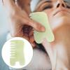 COHEALI Natural Jade Gua Comb for Scalp Massage Multi-Functional Scraping Tool for Facial and Neck Relaxation Smooth and Safe for Skin Care for Spa Use view 2