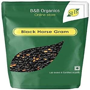 BETT B&B Organics Black Horse Gram (Kulthi Dal), 1 kg