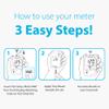 BluLink Blood Glucose Monitor System Kit by Easy Touch | Complete Starter Set with 1 Glucose Meter, 1 Lancing Device, 10 Twist Lancets, Carrying Case, Logbook, Quick Reference Guide, and Batteries view 4