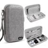 Diabetic Travel Case + Pill Box, EVA Hard Shell Diabetic Bags for Supplies, Glucose Monitor Kit, Blood Sugar Monitor, Test Strips for Diabetes, Lancets, Lancing Device, Insulin Pen (Large, B Gray) view 1