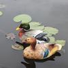 Duck Animal Garden Statue, Mini Duck Decoration Floating Duck Sculpture Ornament Garden Landscape Duck Dollhouse Toy for Outdoor Patio Yard Art Decoration () view 3