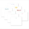 Preppy Jones Personalized Monogram Flat Card Stationery Set, Personalized Gift, Monogram Stationary set, choose your colors and monogram view 1