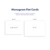 Preppy Jones Personalized Monogram Flat Card Stationery Set, Personalized Gift, Monogram Stationary set, choose your colors and monogram view 4