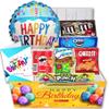 Birthday Gift Basket Candy variety pack with a Happy Birthday Balloon Care Package w/snacks and greeting card, for boy, girl, teenage, adults, best friend, Girlfriend, Boyfriend view 1