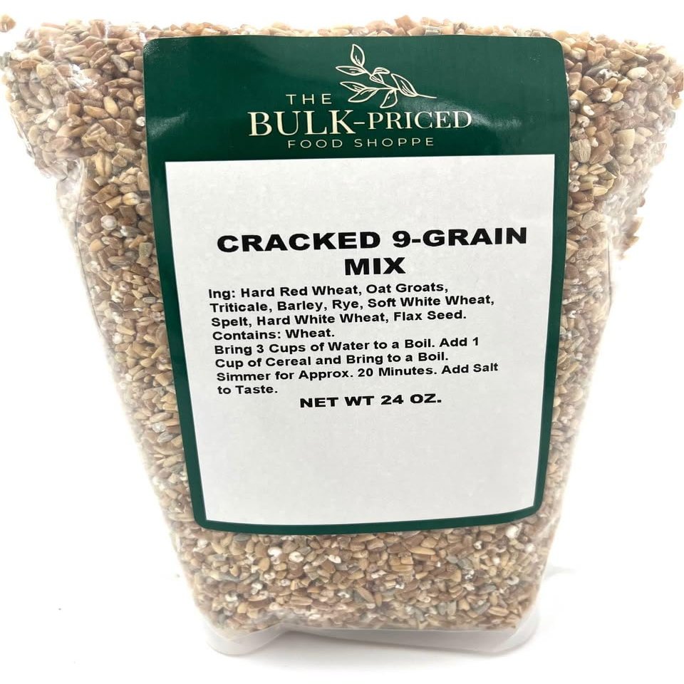 Cracked 9-Grain Mix (24oz. Resealable Zip Lock Stand Up Bag)