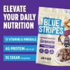 Blue Stripes Whole Cacao Granola - Gluten Free Dark Chocolate Granola for Cereal, Oatmeal, Yogurt, 5g Protein Per Serving, Source of Fiber, Vegan, Low Sugar - Peanut Butter Banana, 8 oz (2 Pack) view 4