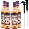 Upouria French Vanilla Coffee Syrup Flavoring, 100% Vegan, Gluten-Free, Kosher, 750 mL Bottle (Pack of 4) with 2 Syrup Pumps view 1