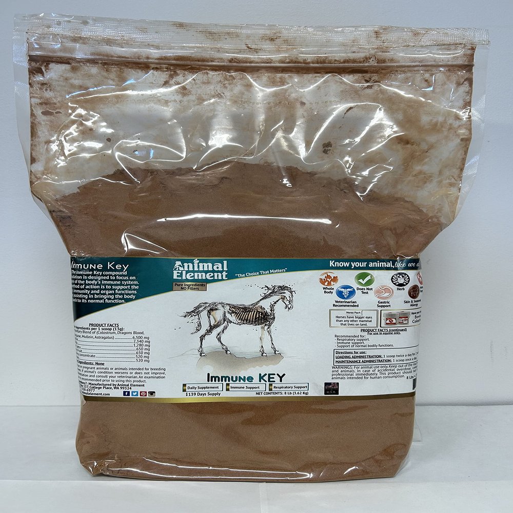 Animal Element Immune Key - 8 lb. - All Natural, Organic, GMO Free. Builds Strong Immune System & Reduces Inflammation