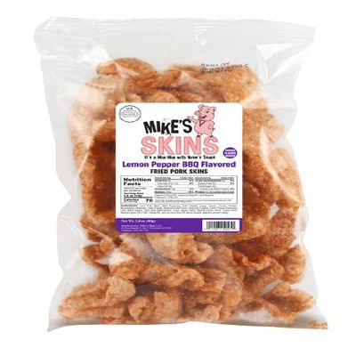 Lemon Pepper BBQ Pork Skins by Mike's Skins