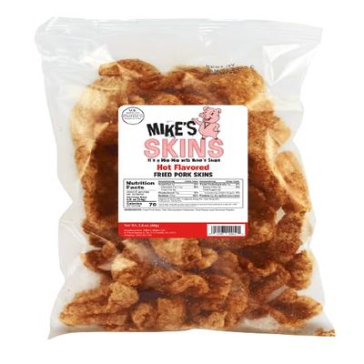 Hot Flavored Pork Skins by Mike's Skins