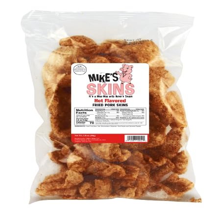 Hot Flavored Pork Skins by Mike's Skins
