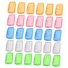COLLBATH Toothbrush Caps Bulk Set 30pcs Plastic Toothbrush Holder Case for Family Home Office Random view 1