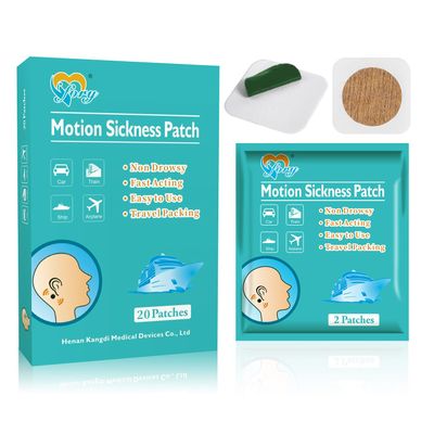 ifory 20ct Motion Sickness Patches  Sea Sickness Patches for Cruise  Nausea Patches for Car, Airplane, and Other Travel  Waterproof Patch Hidden Behind Ear  Effect Lasts 72 Hours  Non Drowsy
