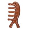 Healeved Sandalwood Massage Comb Wide Tooth Wooden Scalp Massager Natural Hair Detangler for Head Relaxation Stimulating Blood Circulation Portable 4.52X2.16In view 1