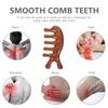 Healeved Sandalwood Massage Comb Wide Tooth Wooden Scalp Massager Natural Hair Detangler for Head Relaxation Stimulating Blood Circulation Portable 4.52X2.16In view 2