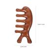 Healeved Sandalwood Massage Comb Wide Tooth Wooden Scalp Massager Natural Hair Detangler for Head Relaxation Stimulating Blood Circulation Portable 4.52X2.16In view 3