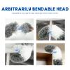 Microfiber Feather Dusters for Cleaning, Extendable Duster with 110" Extension Pole & 2pcs Replaceable Bendable Head, Cleaner Supplies Duster Tool for Ceiling Fan Furniture Cars Home Kitchen Gadgets view 3