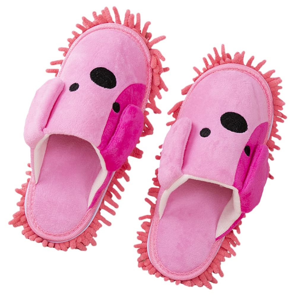Zerodeko 1pair Mop Slippers Detachable Chenille Washable Cleaning Footwear for Dust Pet Hair Comfortable Household Floor Cleaning Shoes Fit for Adults Boys and Girls Convenient Fun Home