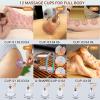 AIKOTOO Cupping Therapy Set w/ 12 Massage Cups for Back Pain Relief Physical Therapy with Hand Pump view 3