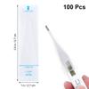 Healifty Disposable Thermometer Covers Sleeves: 100pcs Universal Probe Sleeves for Digital Thermometers Use Pe Material for Home Clinic view 2