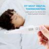 Healifty Disposable Thermometer Covers Sleeves: 100pcs Universal Probe Sleeves for Digital Thermometers Use Pe Material for Home Clinic view 4
