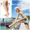 2 Pairs Open Toe Thigh High Zipper Compression Socks 20-30 mmHg Zipper Compression Stockings for Women Men Swelling Edema (Nude, M Size) view 4
