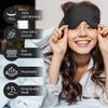 BOKOR Silk Sleep Mask, Eye Mask for Sleep, Mulberry Silk Luxury Eye Cover, Light-Blocking, Skin-Friendly & Lightweight, Reduces Puffy Eyes - with Travel Bag & Gift Package - Black view 4
