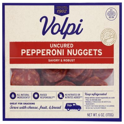 Volpi, Nuggets Pepperoni, 6 Ounce